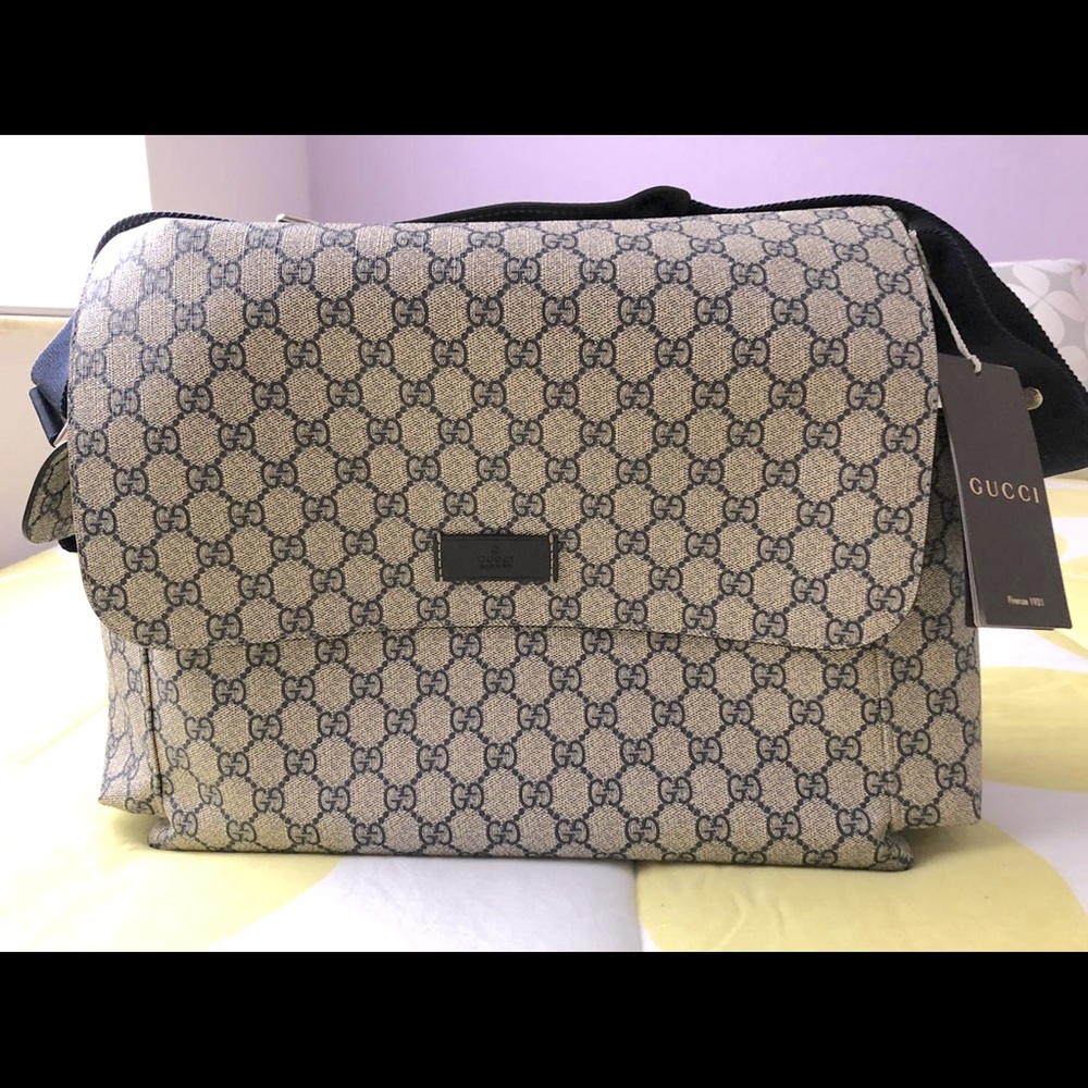 Blue Gucci Diaper Bag - NEW WITH TAGS- Sold Out